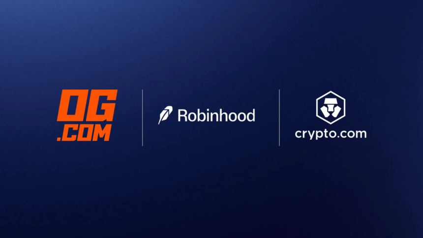 ロビンフッド、OG.comと予測市場で提携──Crypto.com系に資本も投じる