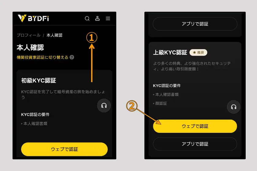 BYDFi　KYC03