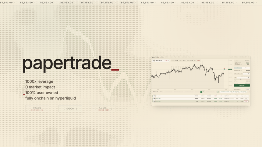 負けるとトークンがもらえる先物DEX「Papertrade」、ハイパーリキッド上で10日開始